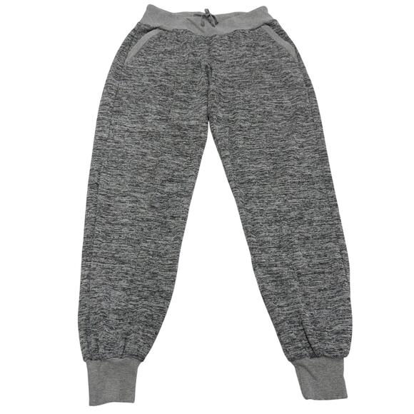 Athleta Pants‎ Womens Small Black Grey Striped Joggers Sweatpants - Picture 1 of 8